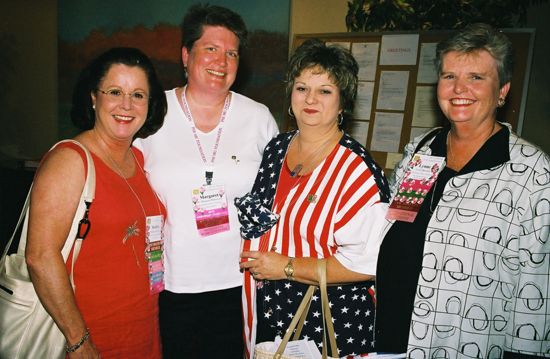 McCarty, Mohrmann, Williams, and King at Convention Photograph 3, July 4-8, 2002 (image)