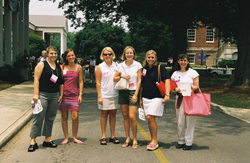 Group of Six at Wesleyan College During Convention Photograph 4, July 4-8, 2002 (Image)