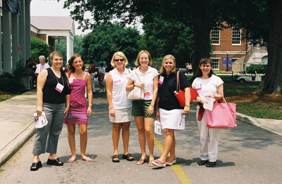 Group of Six at Wesleyan College During Convention Photograph 5, July 4-8, 2002 (image)