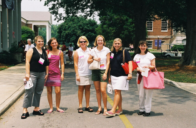 Group of Six at Wesleyan College During Convention Photograph 5, July 4-8, 2002 (Image)