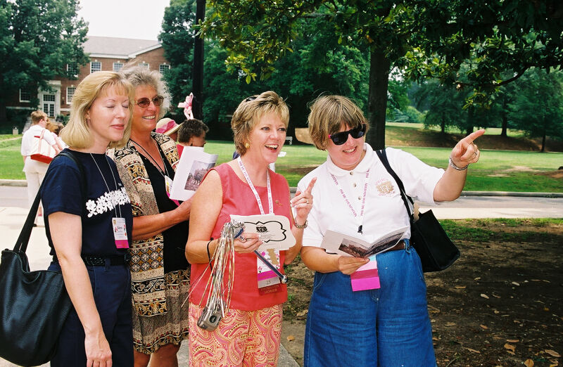 Four Phi Mus at Wesleyan College During Convention Photograph 3, July 4-8, 2002 (Image)