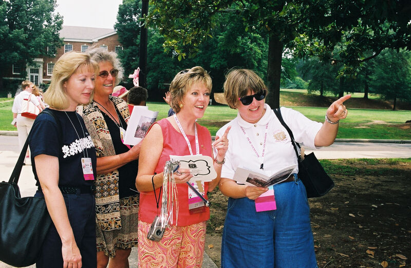 Four Phi Mus at Wesleyan College During Convention Photograph 2, July 4-8, 2002 (Image)