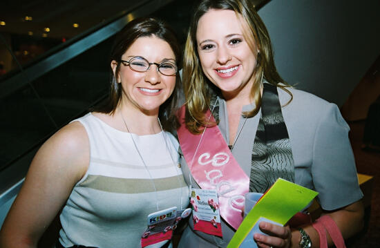 Unidentified and Melissa Lechner at Convention Photograph, July 4-8, 2002 (image)