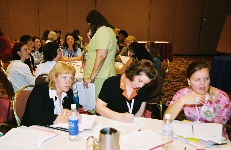 Three Phi Mus in Convention Discussion Group Photograph 3, July 4-8, 2002 (Image)