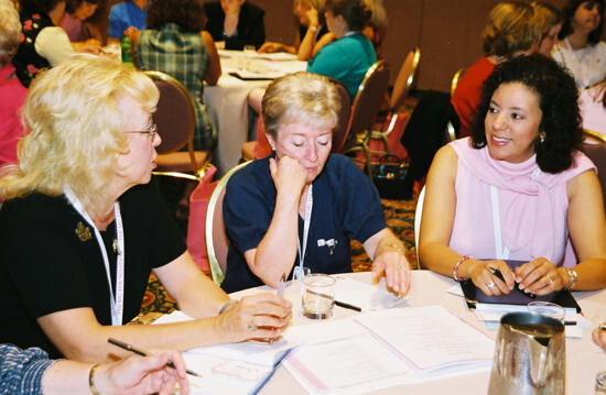 Three Phi Mus in Convention Discussion Group Photograph 4, July 4-8, 2002 (image)