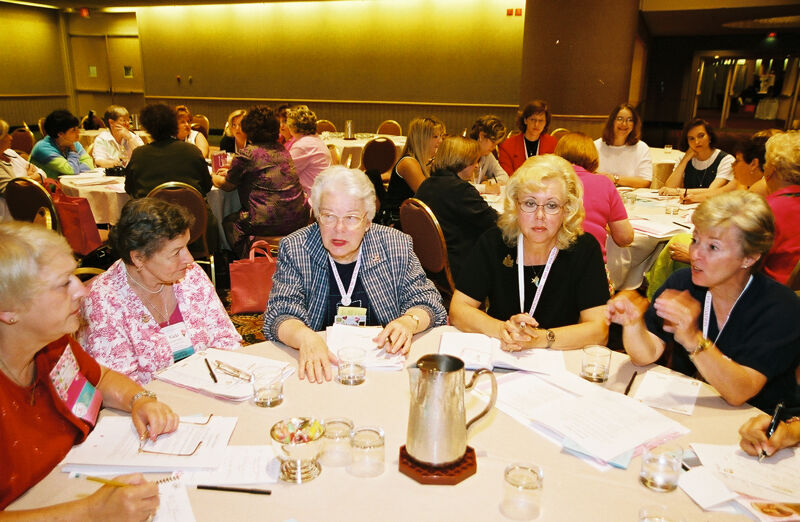 Five Phi Mus in Convention Discussion Group Photograph 1, July 4-8, 2002 (Image)