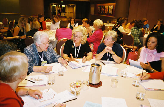 Five Phi Mus in Convention Discussion Group Photograph 2, July 4-8, 2002 (image)