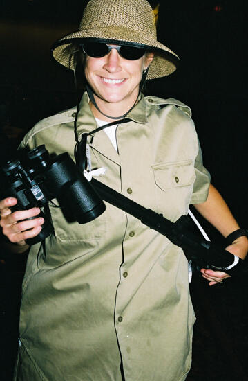 Phi Mu Wearing Explorer Costume at Convention Photograph 2, July 4-8, 2002 (image)