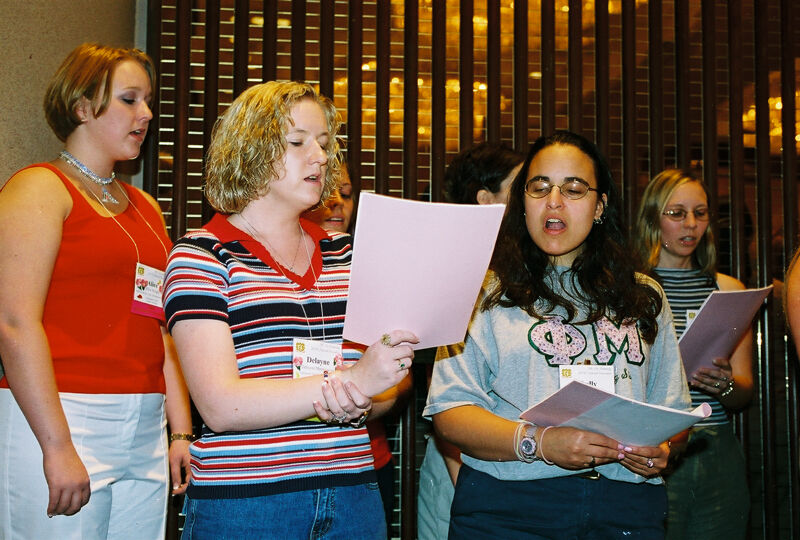 Shelly Bloom and Others Singing in Convention Choir Photograph 2, July 4-8, 2002 (Image)