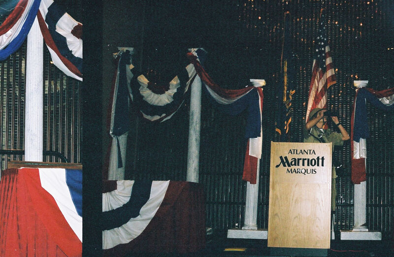 Phi Mu Wearing Explorer Costume at Convention Photograph 6, July 4-8, 2002 (Image)