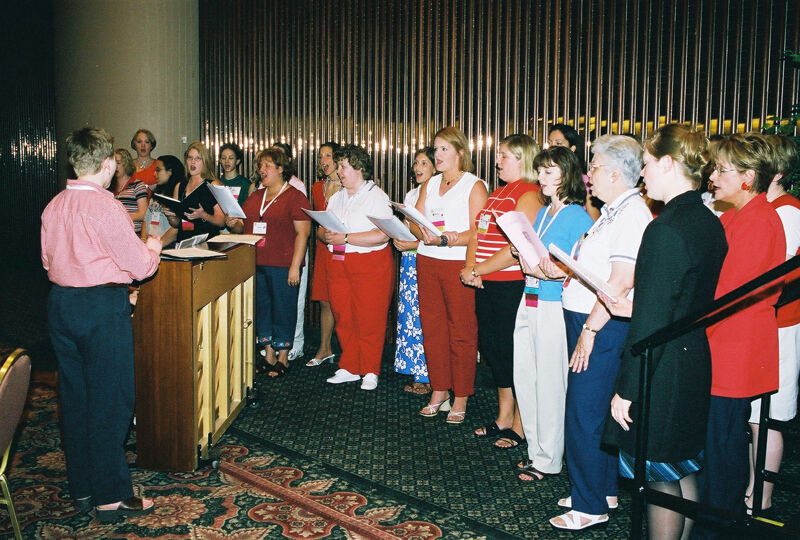 Convention Choir Singing Photograph 6, July 4-8, 2002 (Image)