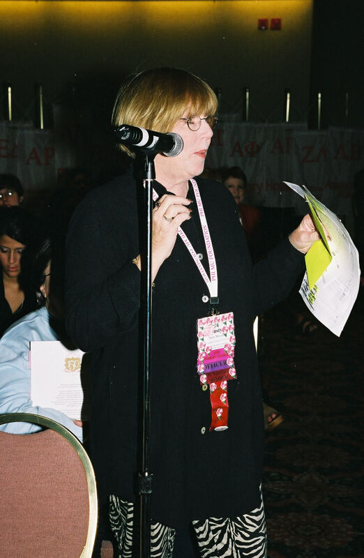 Dusty Manson Speaking at Convention Photograph, July 4-8, 2002 (Image)