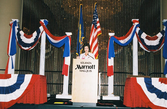 Susan Kendricks Speaking at Convention Photograph 4, July 4-8, 2002 (image)