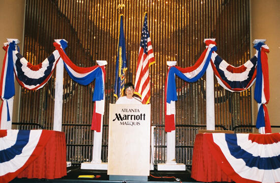 Penny Cupp Speaking at Convention Photograph 3, July 4-8, 2002 (image)