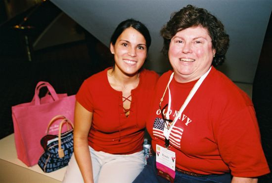 Alice Meyer and Unidentified at Convention Photograph 2, July 4-8, 2002 (image)