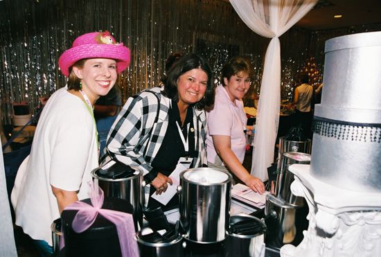 Three Phi Mus by Canisters at Convention Photograph 2, July 4-8, 2002 (image)