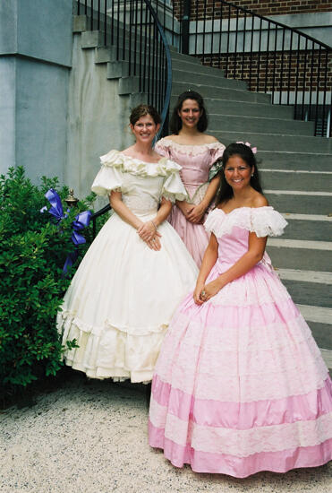 Three Phi Mus in Period Dress at Convention Photograph 4, July 4-8, 2002 (image)