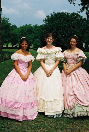 Three Phi Mus in Period Dress at Convention Photograph 3, July 4-8, 2002 (image)