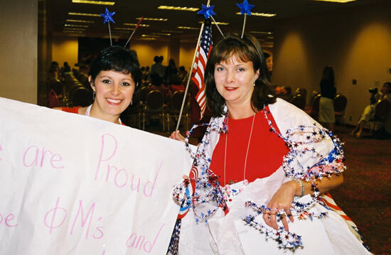 Lana Bulger and Unidentified at Convention Patriotic Parade Photograph, July 4, 2002 (image)