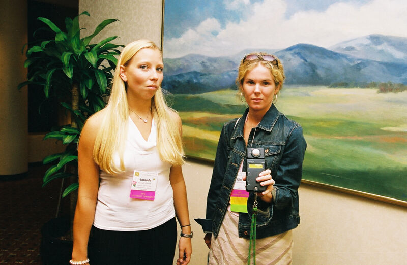 Amanda Sherrod and Unidentified at Convention Photograph 2, July 4-8, 2002 (Image)