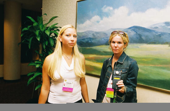 Amanda Sherrod and Unidentified at Convention Photograph 3, July 4-8, 2002 (image)