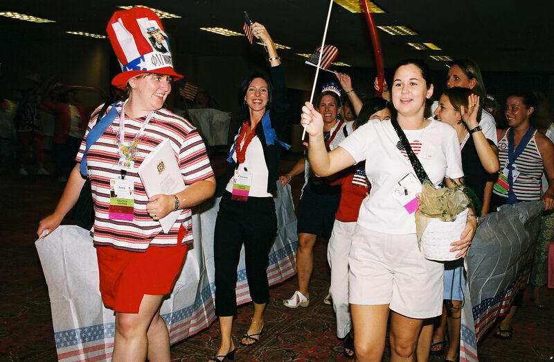 Phi Mus in Patriotic Parade at Convention Photograph 7, July 4, 2002 (Image)