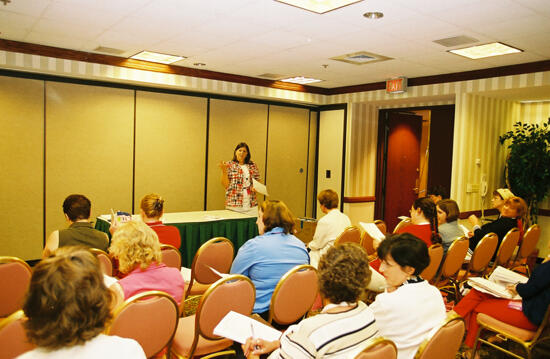 Unidentified Phi Mu Leading Convention Workshop Photograph 5, July 4-8, 2002 (image)