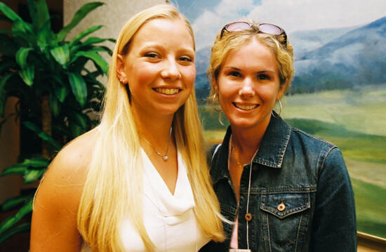 Amanda Sherrod and Unidentified at Convention Photograph 4, July 4-8, 2002 (image)