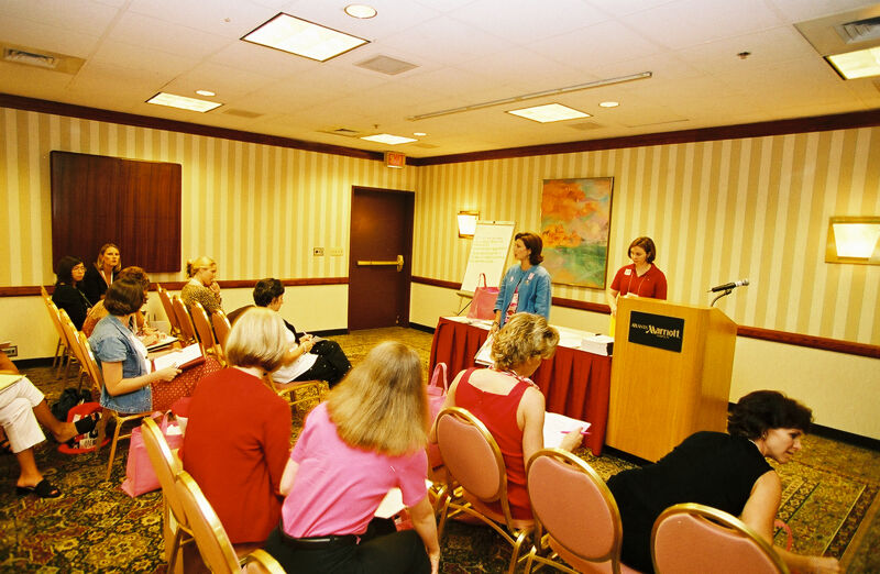 Susan Kendricks Leading Convention Workshop Photograph 1, July 4-8, 2002 (Image)