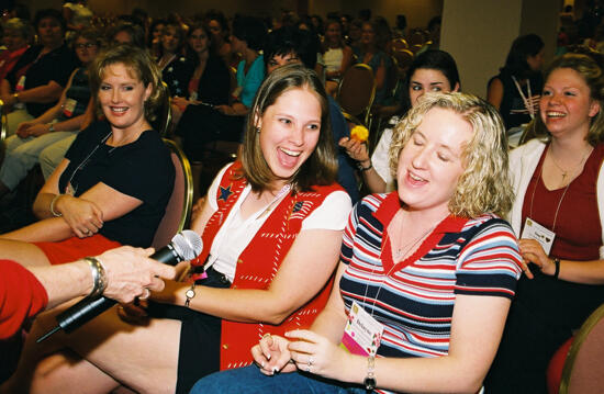 Collegiate Delegates Laughing at Convention Event Photograph 4, July 4-8, 2002 (image)