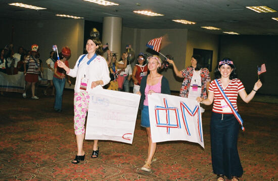 Phi Mus in Patriotic Parade at Convention Photograph 4, July 4, 2002 (image)