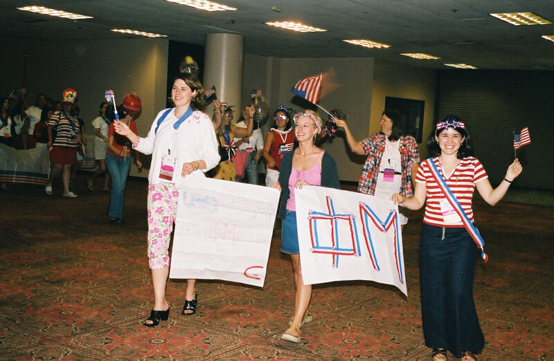 Phi Mus in Patriotic Parade at Convention Photograph 4, July 4, 2002 (Image)
