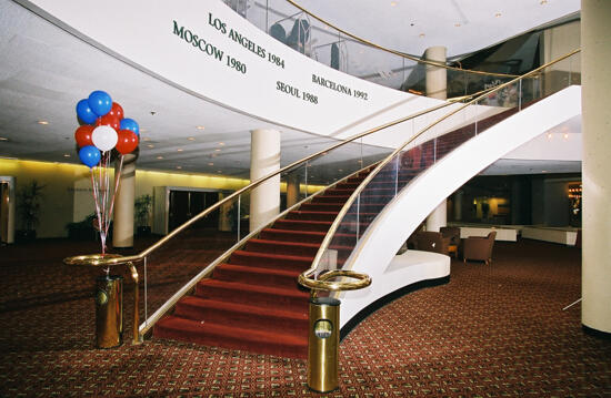 Atlanta Marriott Marquis Hotel Staircase Photograph 4, July 4-8, 2002 (image)