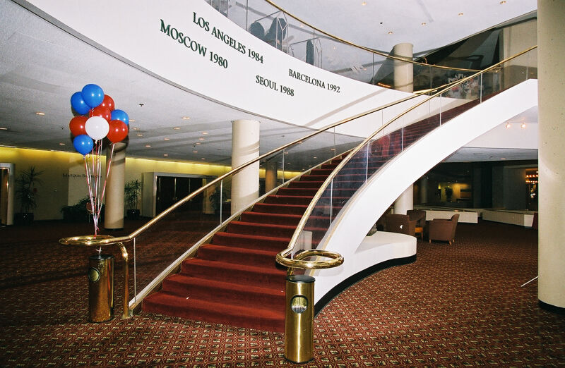 Atlanta Marriott Marquis Hotel Staircase Photograph 4, July 4-8, 2002 (Image)
