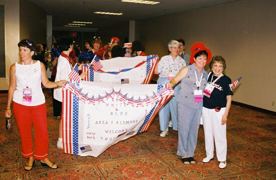 Area I Alumnae Holding Convention Welcome Sign Photograph 5, July 4, 2002 (image)