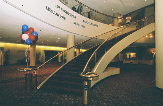 Atlanta Marriott Marquis Hotel Staircase Photograph 5, July 4-8, 2002 (image)