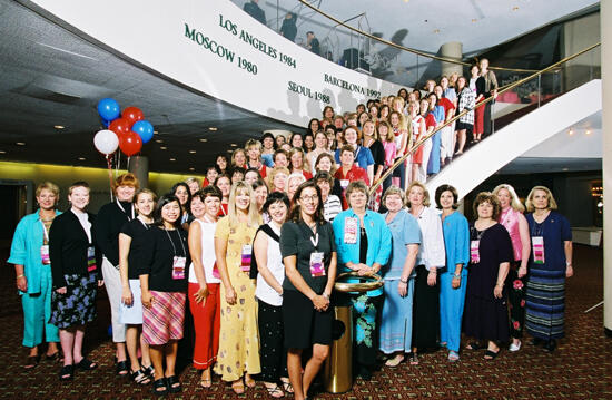 Phi Mu Officers at Convention Photograph 6, July 4-8, 2002 (image)