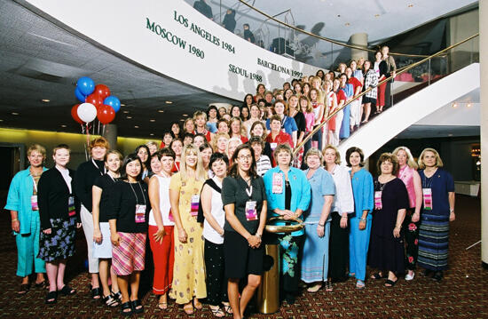 Phi Mu Officers at Convention Photograph 5, July 4-8, 2002 (image)