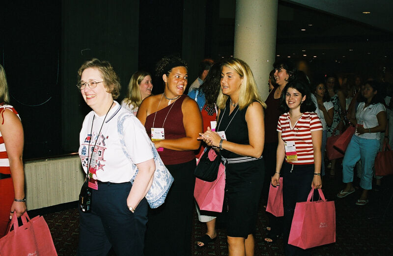 Phi Mus in Line at Convention Photograph, July 4-8, 2002 (Image)