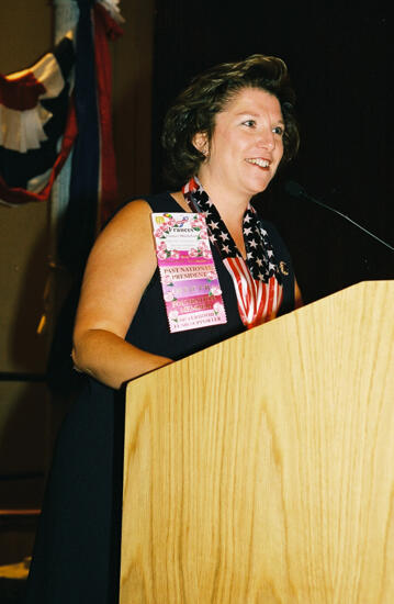 Frances Mitchelson Speaking at Convention Welcome Dinner Photograph 4, July 4, 2002 (image)