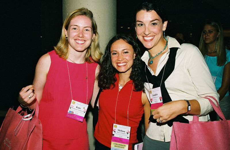 Sanderson, Dolgetta, and Copeland at Convention Photograph 2, July 4-8, 2002 (Image)