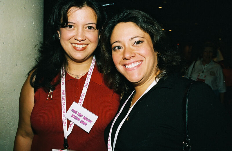 Two Unidentified Phi Mus at Convention Photograph 3, July 4-8, 2002 (Image)