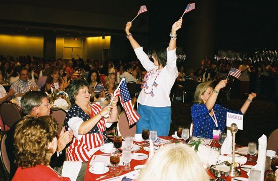 National Council Table at Convention Welcome Dinner Photograph 2, July 4, 2002 (image)