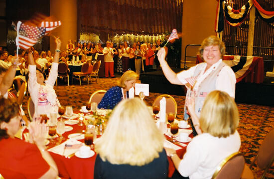 National Council Table at Convention Welcome Dinner Photograph 1, July 4, 2002 (image)