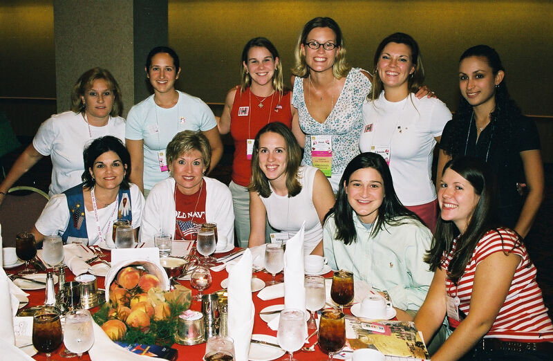 Group of 11 at Convention Welcome Dinner Photograph, July 4, 2002 (Image)