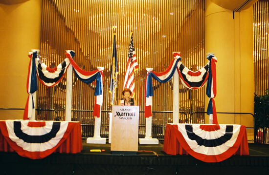 Frances Mitchelson Speaking at Convention Welcome Dinner Photograph 7, July 4, 2002 (image)