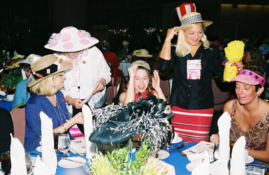 Stallard, Moore, Unidentified, Bridges, and Wooley at Convention Officers' Luncheon Photograph 1, July 4-8, 2002 (image)