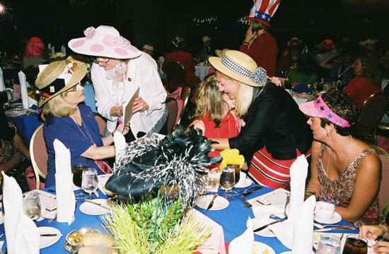 Stallard, Moore, Unidentified, Bridges, and Wooley at Convention Officers' Luncheon Photograph 2, July 4-8, 2002 (image)