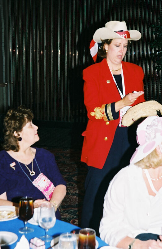 July 4-8 Mary Jane Johnson and Unidentified at Convention Officers' Luncheon Photograph Image