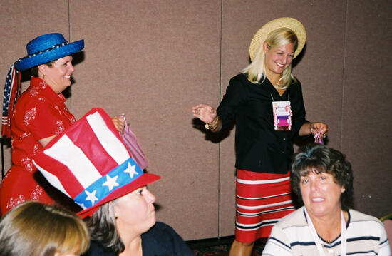 Diane Eggert and Kris Bridges at Convention Officers' Luncheon Photograph 2, July 4-8, 2002 (image)